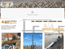 Tablet Screenshot of femeingenieria.com